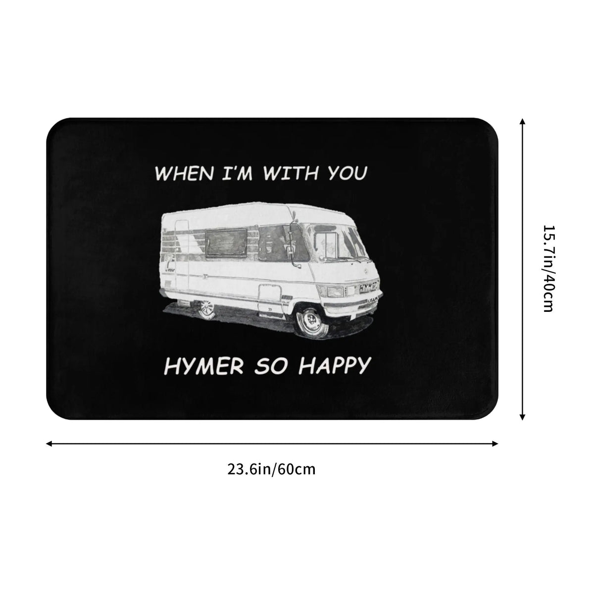 when I'm with you Hymer so happy Non-slip Doormat Floor Mat Absorbent Mat Carpet Rug Kitchen Entrance Home Bathroom Footpad Mats