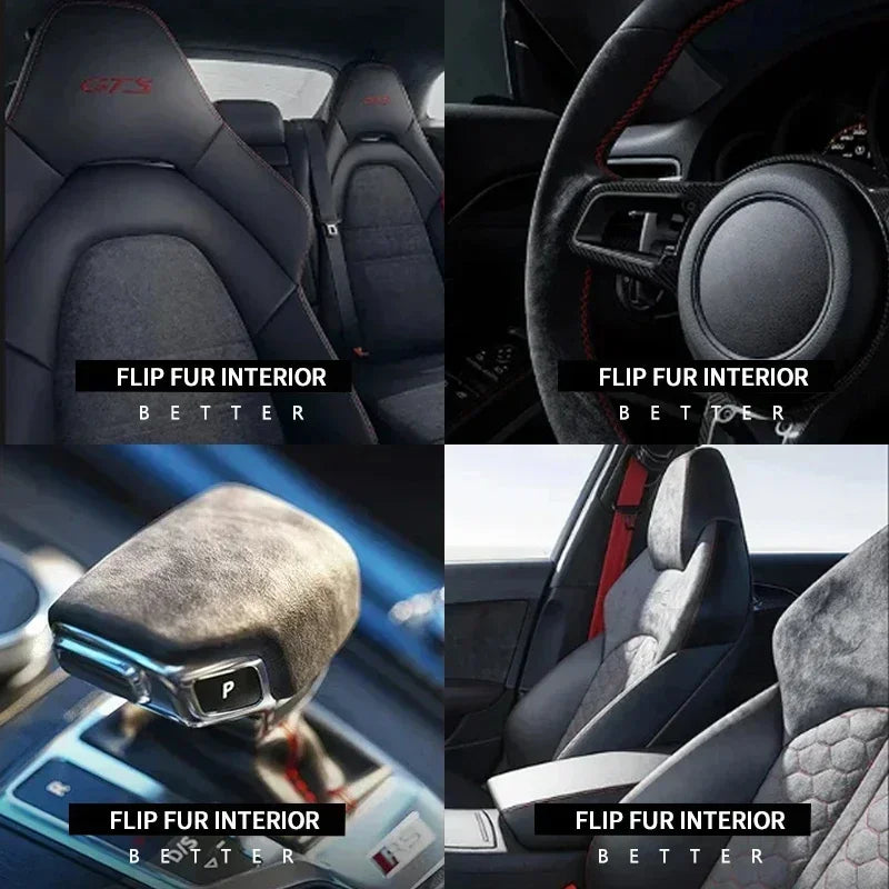 Top Suede Car Interior Rear Seat Air Condition AC Vent Outlet Cover Trim For Porsche Cayenne 2019 2020 2021 2022 2023 2024 2025
