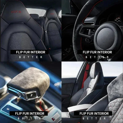 Top Suede Car Interior Rear Seat Air Condition AC Vent Outlet Cover Trim For Porsche Cayenne 2019 2020 2021 2022 2023 2024 2025