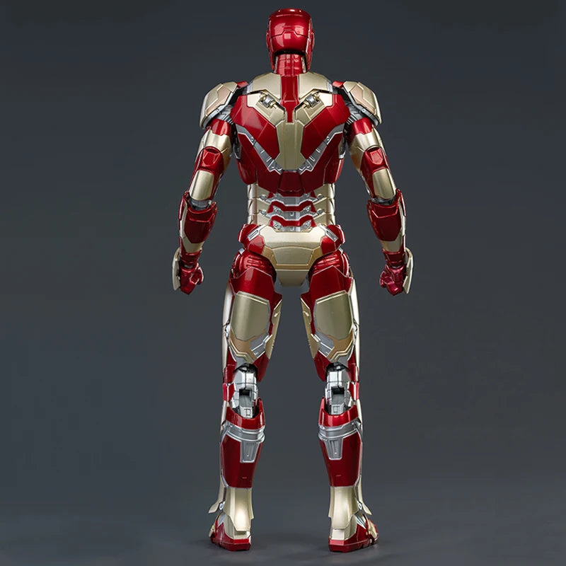 Fondjoy Marvel Iron Man MK42 Assembled Model 10in 1/7 scale Action Figures Reactors can emit light Collect Ornament Boy Toy Gift