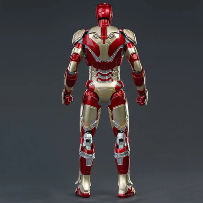 Fondjoy Marvel Iron Man MK42 Assembled Model 10in 1/7 scale Action Figures Reactors can emit light Collect Ornament Boy Toy Gift