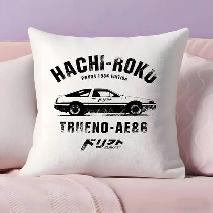 Classic retro car AE86 Pillow Case Pillowcase Ultra Soft Skin Friendly Fabric Cloud Like Comfort & Concealed Zipper