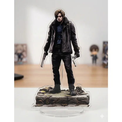 Resident Evil Game RE Ashley Leon Jill Acrylic Figure Stand Character Desktop Model Plate Display Prop Pendant Fan Gift Keychain
