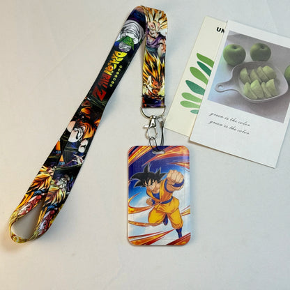 Dragon Ball Credential Holder Japanese Anime Lanyards for Key Neck Strap For Card Badge Gym Keychain Keyring Accessories Gifts