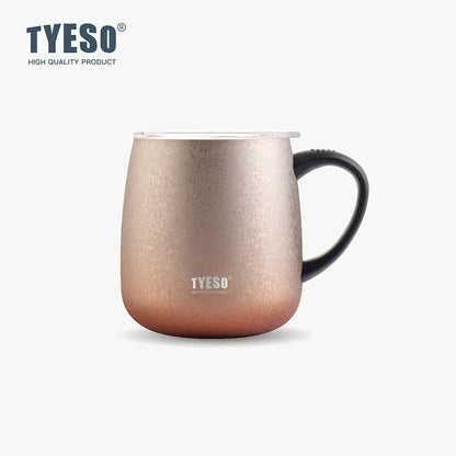 Tyeso Portable Stainless Steel Handheld Insulated Cup Coffee Cup Large Capacity Creative Insulated Design for Home Office Item