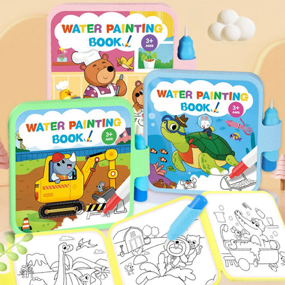 Montessori Toys Reusable Water Drawing Books Coloring Painting Book Drawing Toys Sensory Education Toys for Birthday Gift