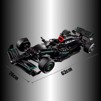 New technology formula performance speed black racing car building blocks bricks compatible MOC vehicle model car DIY toy gift