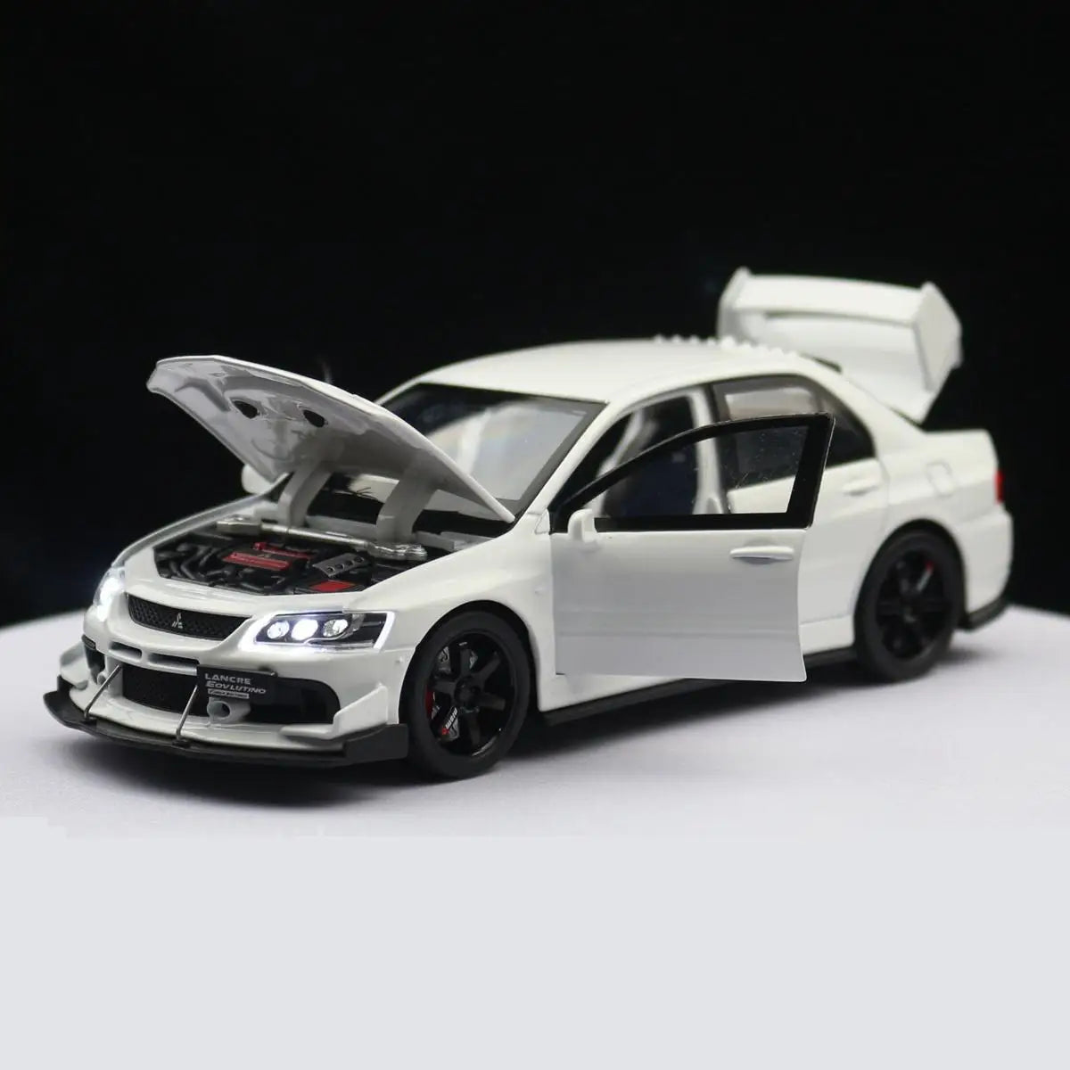 1/32 Mitsubishi Lancer EVO Final Edition JDM Racing Toy Car Model Diecast Metal Miniature Collection Gift For Children Boys