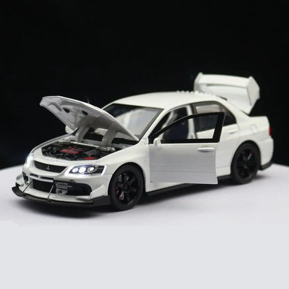 1/32 Mitsubishi Lancer EVO Final Edition JDM Racing Toy Car Model Diecast Metal Miniature Collection Gift For Children Boys