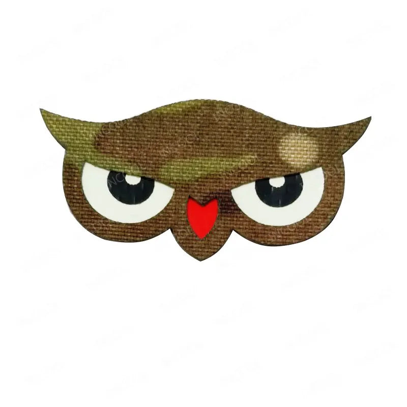 Cat Eyes Glow In Dark Patches Infrared IR Reflective Rubber Appliqued For Hats Helmet Uniform Backpack