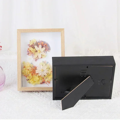 Wood Shadow Box Frame Deep 3d Photo Frame Depth 3cm Specimens Holder Pefect for Dried Flower Picture Shell Insect DIY Home Decor