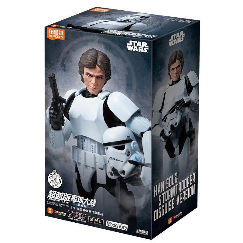 Original Blokees Star Wars Champion Class The Mandalorian & Grogu Assembly Movable Action Model Figures Collection Peripheral