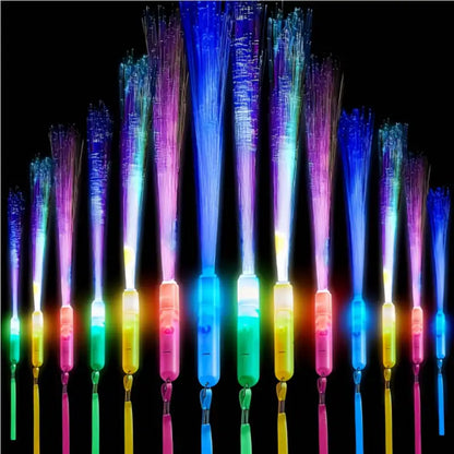 8-200PCS White Fiber Optic Wands Wedding Light Up Fiber Party Wands Flashing Glow Sticks for Dark Wedding Party Favors Birthday