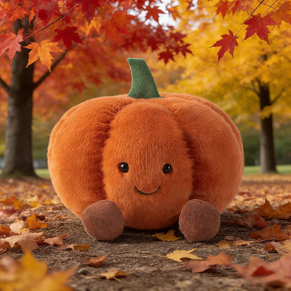 Soft Cartoon Pumpkin Stuffed Doll Cute Plush Toy Halloween Decor Pillow
