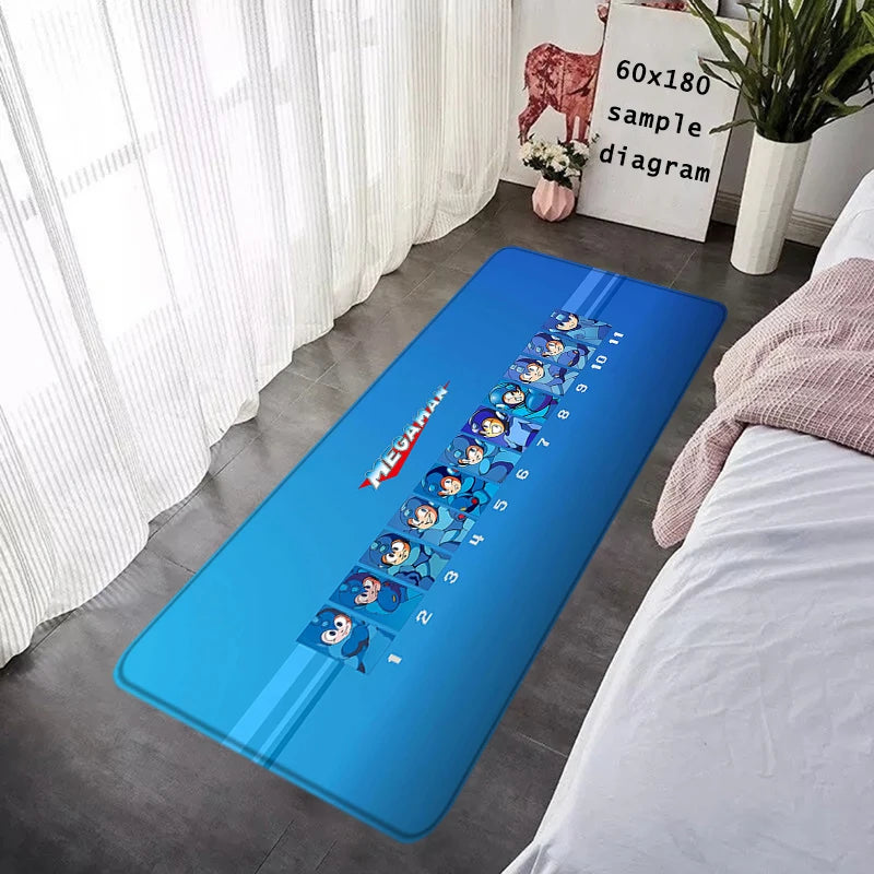 Interior Floor Mat Doormat Mega Man X8 Rockman Non-slip Foot Rug for Entryway Kitchen Carpet Bedroom Bedside Mats Home Decor