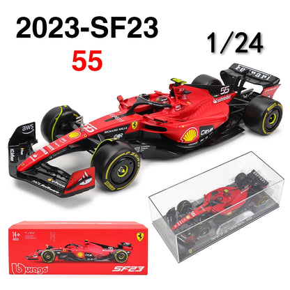 Bburago 1:24 2022~2025 Mercedes W15 44# Hamilton 63# Russell F1 series various styles Red Bull Ferrari McLaren Alloy car model