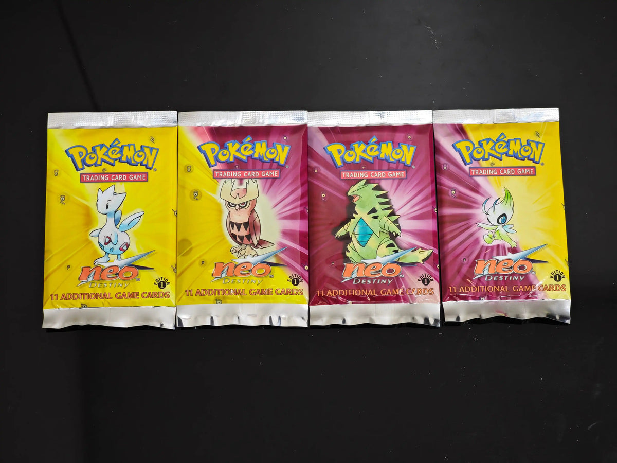 Pokemon Neo Destiny 1st Edition Booster Box PTCG Cards Proxy Cards Board Game Collection Anime Booster Pack PKM Cards Toy Gifts