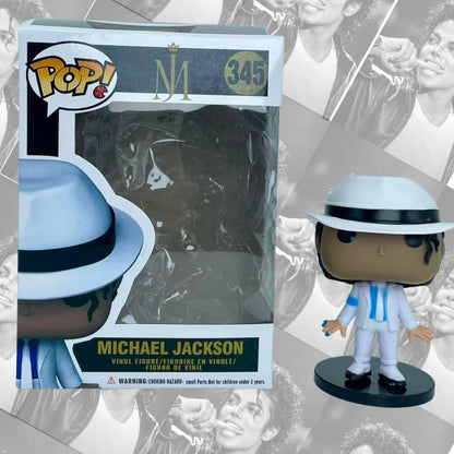 6pc Hot Funko POP! Michael Jackson King of Pop Vinyl Collectible Figure – Iconic Display Model, Great Souvenir Gift for Fans