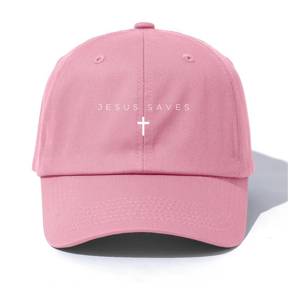 1pc JESUS SAVES Print  Baseball Cap for Adults,Minimalist Retro Style Casual Soft Adjustable Dad Hat,Perfect As Gift