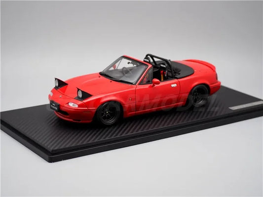 IG 1:18 Mx5 Na Eunos Roadster Red IG3198 JDM Simulation Limited Edition Resin Metal Static Car Model Toy Gift