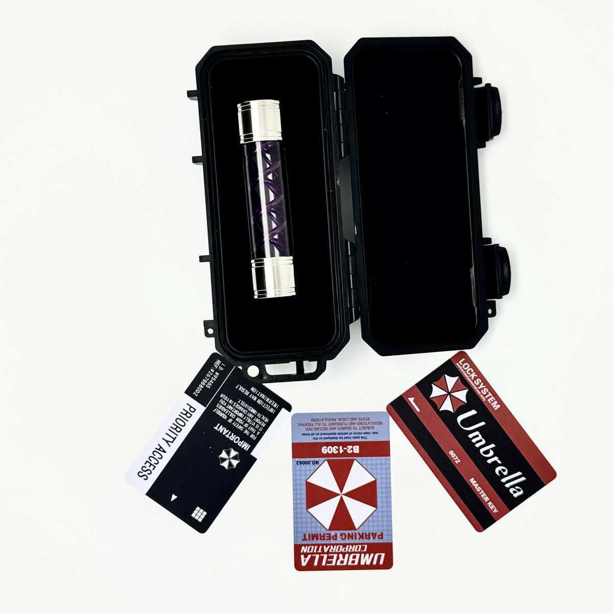 Resident Evil Handmade T-Virus Sample Bottle Model Toy - Umbrella Corporation Box Game Collectible