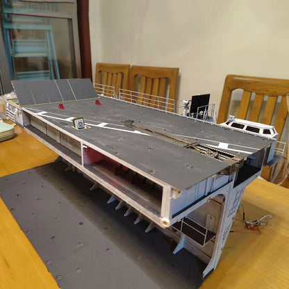 1/48 Aircraft Carrier Deck Assembly Model 56cm Richly Detailed 3D Printed Ship Static Model Kit Ship Toy Ornament Warship Model