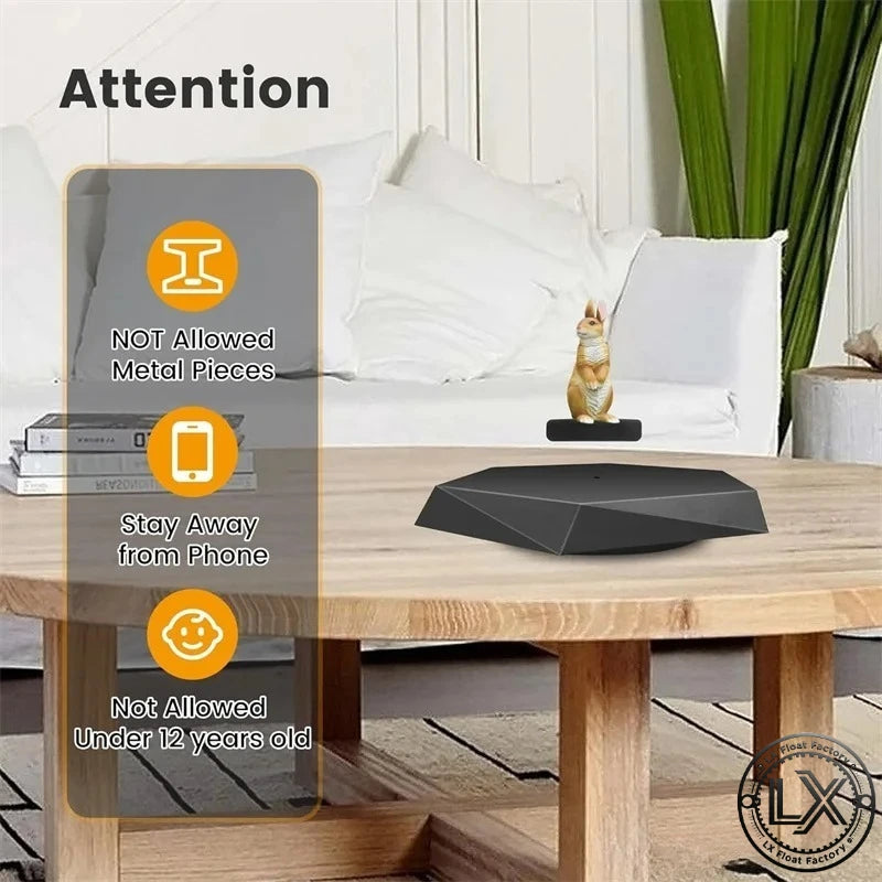 Levitating Display Stand Magnetic Floating Display with Stand for Toys Figures Miniatures Automatic Rotating Creative Gifts