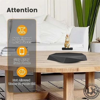 Levitating Display Stand Magnetic Floating Display with Stand for Toys Figures Miniatures Automatic Rotating Creative Gifts