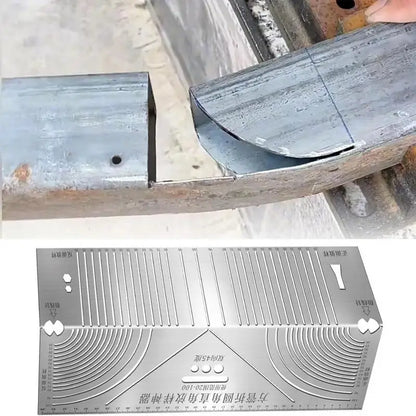 Stainless Steel Angle Arc Marking Tool Metal Fabrication Pipe Saddle Cutting Guide All In 1 Measuring For Welding Metalworking