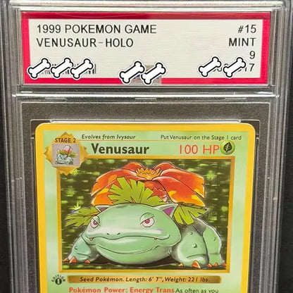 PTCG DIY 1999 POKEMON GAME VENUSAUR Non-HOLO MINT Base Set GAME GREY HAT VAN GOGH Game Proxy Card Gift Toy Dropshipping