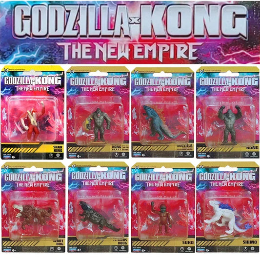 Godzilla VS Kong New Empire Mini Action Figure Collection Suko Doug Skar King Beast Gojira Model Toy Birthday Gifts