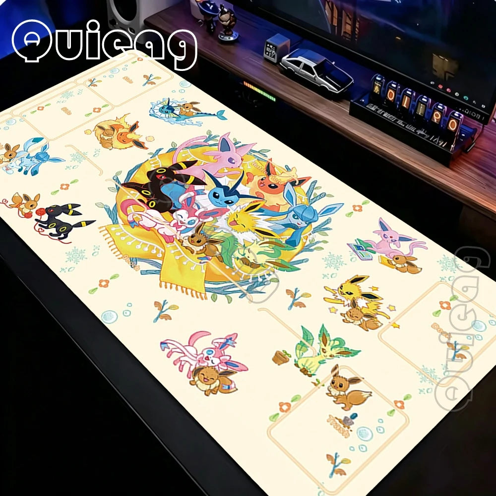 Pokemon Mouse Pad Keyboard Mat Laptop PC Gaming Rubber Extended DeskMats