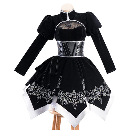 IN STOCK UWOWO A2 Cosplay A2 Cosplay Costume Woman Dress Black Dress Halloween Costume
