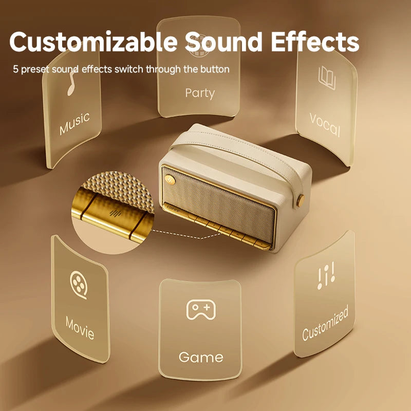 Edifier MP330 Portable Bluetooth Speaker Bluetooth V6.0 Hi-Res Audio USB-C TF Card Inputs Stereo Pairing 40W RMS 19H Playtime