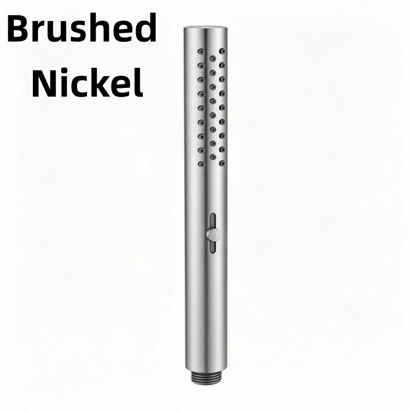 Brushed Nickel Stainless steel Hand Shower Head with 1.5M Hose Water Saving Handshower Shower Brass Bracket Accessor