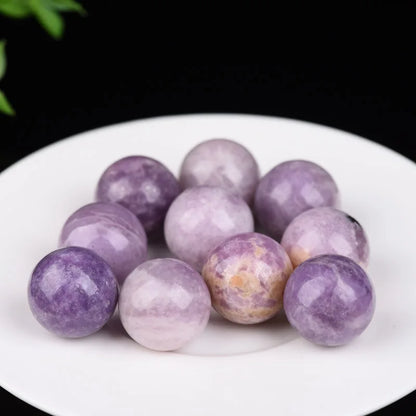 16mm Natural Crystal Ball No Hole Beads, Polished Agate Gemstone Sphere Bulk for DIY Jewelry Crafts Home Decor Gifts