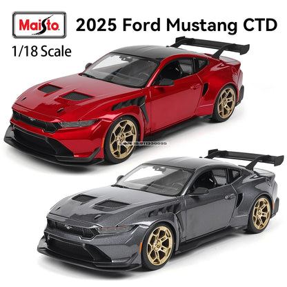 Maisto 1:18 2025 Ford Mustang CTD Alloy Car Model Static Die Casting Model Collection Gift Toy Gift Black base
