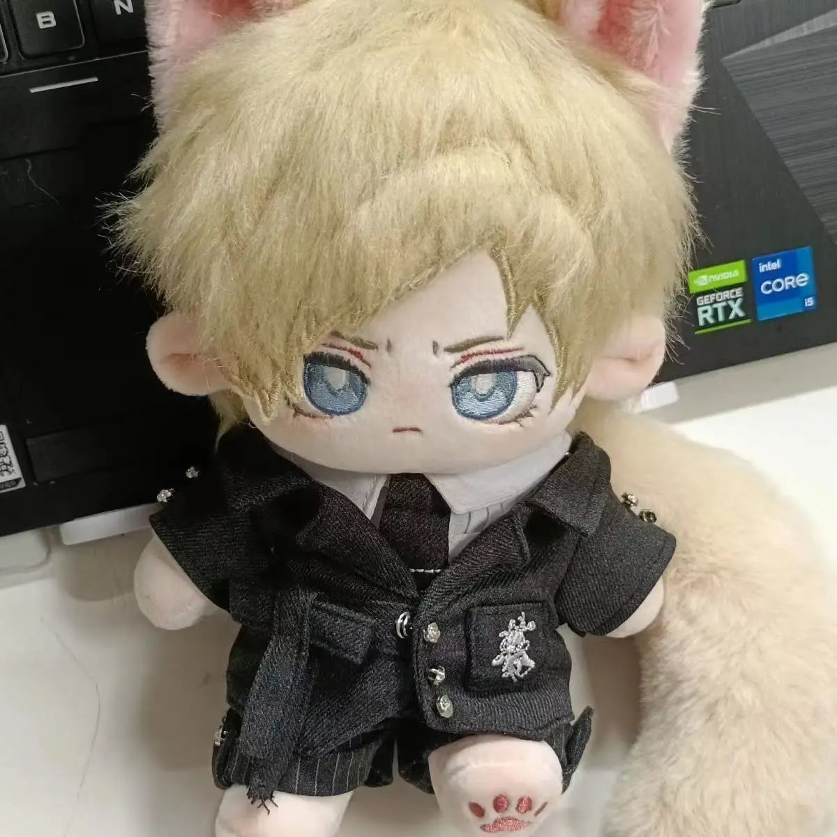 Stuffed 20cm Anime Resident Evil: Leon S. Kennedy Cartoon Plush Doll Toy COS Dress-up Children Adults Collectible Cotton Gifts