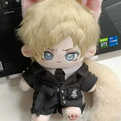 Stuffed 20cm Anime Resident Evil: Leon S. Kennedy Cartoon Plush Doll Toy COS Dress-up Children Adults Collectible Cotton Gifts