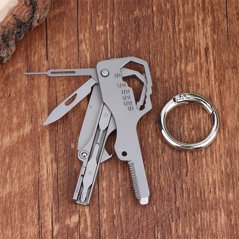 .1/2Pcs  Multifunctional Folding Screwdriver Tool Keychain Portable Mini Emergency Repair Tools Home Use Outdoor EDC Multi-tools