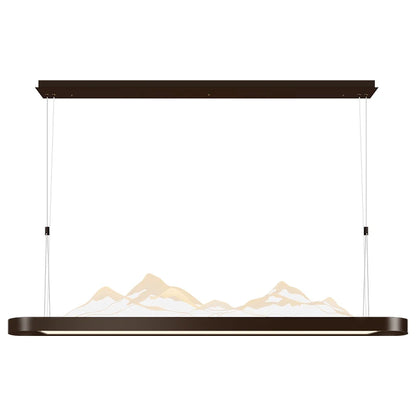 Modern Simple Living Room Light Study Light Tea Room Bar Zen Landscape Chandelier