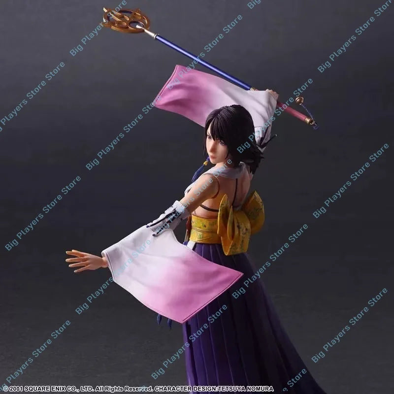 In Stock Play Arts Kai Yuna 2.0 & Tifa Final Fantasy X Action Figures