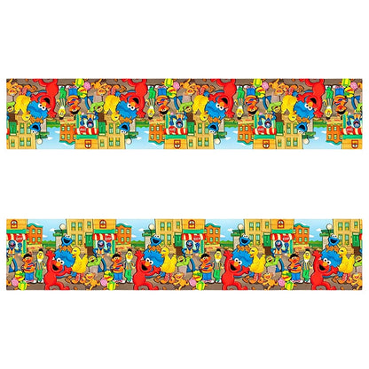 Birthday Party Decoration Set Supplies Cartoon Sesame Streets Birthday Party Supplies Tableware Balloon Cake Topper Banner Plate
