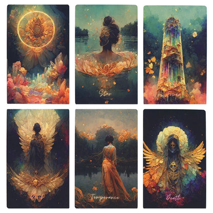 Tarot Deck Divination Universe Moon Tarot Card Fate Divination Tarot Deck Family Entertainment Board Game Fortune-telling Cards