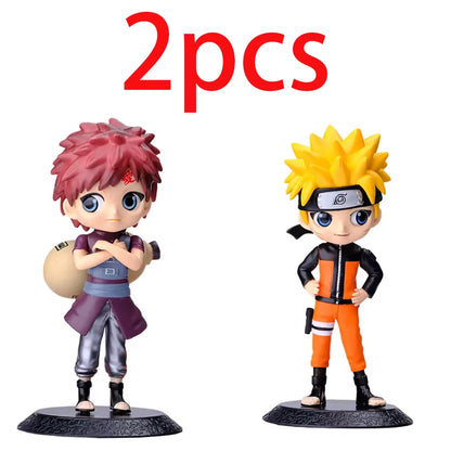 Bandai Naruto Anime Figure Shippuden Uchiha Sasuke Hatake Kakashi Namikaze Minato Action Figure Collection Model Toys Gifts