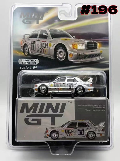 1:64 190E 2.5-16 Evolution II #3 #187 #196 #197 alloy die-cast simulation car model, adult ornaments,boys' toys,children's gifts