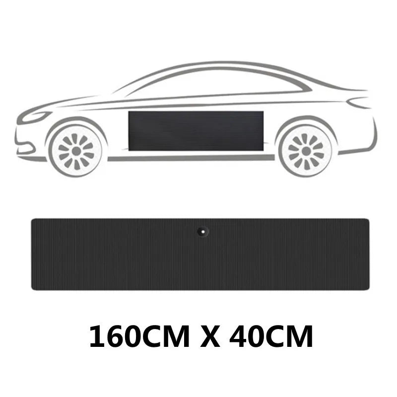 Black Car Door Protector Adhesive-Free/Magnetic Body Side Edge Guard Decorative Anti-scratch Protection Pad Stickers Multi Size