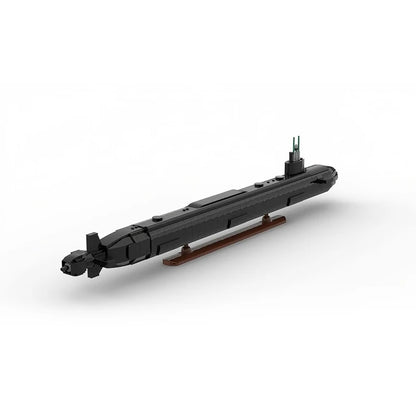 MOC 1115PCS Virginia Class Submarine Building Blocks Set Military Model Brick Toy Holiday Gift Adults Teens Compact Packaging