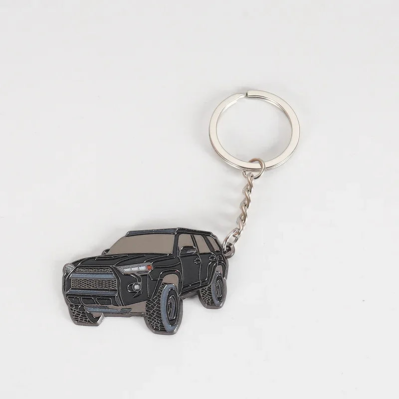 Universal 3D Car Model Keychain Car Enthusiasts Gift Key Accessories Model Key Pendant Keyring Suitable for Toyota 4Runner