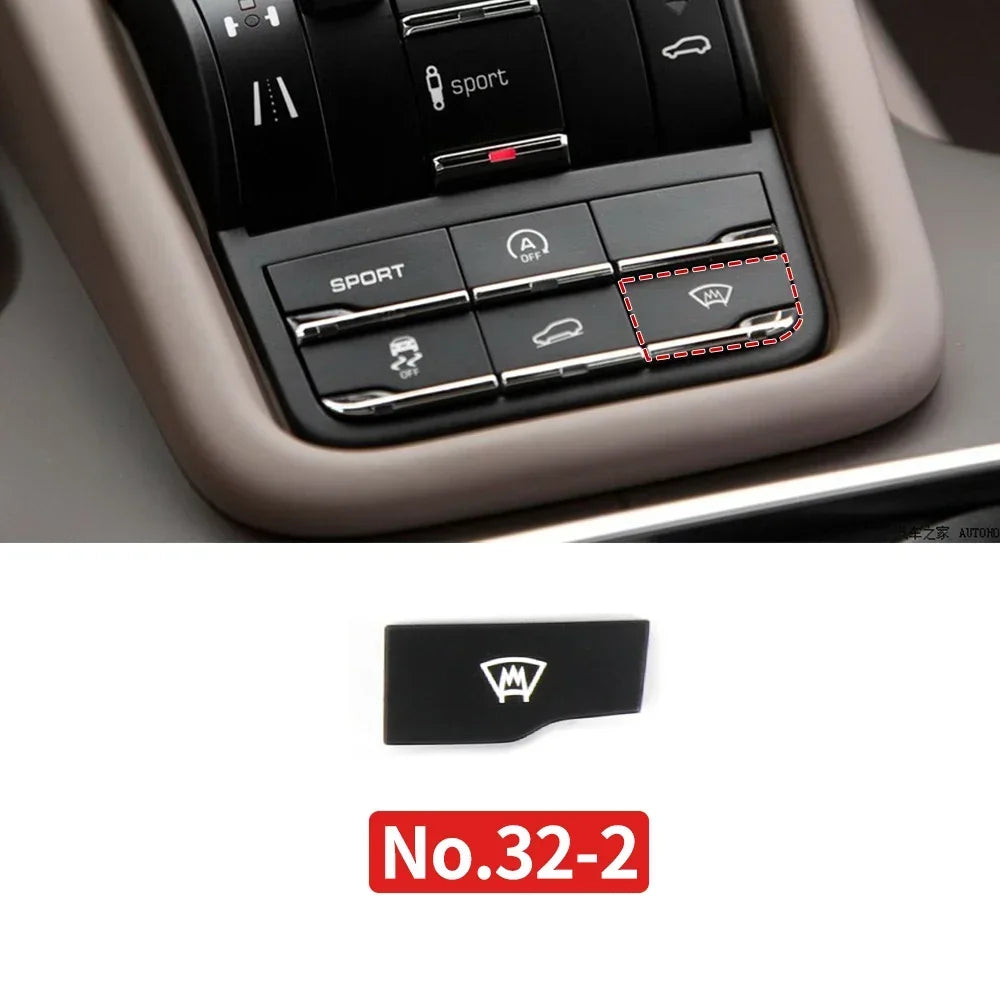 Car Center Console Multi Functional Sport Mode Start Stop Button Vehicle Stability Lane Keeping E-Power for Porsche Cayenne